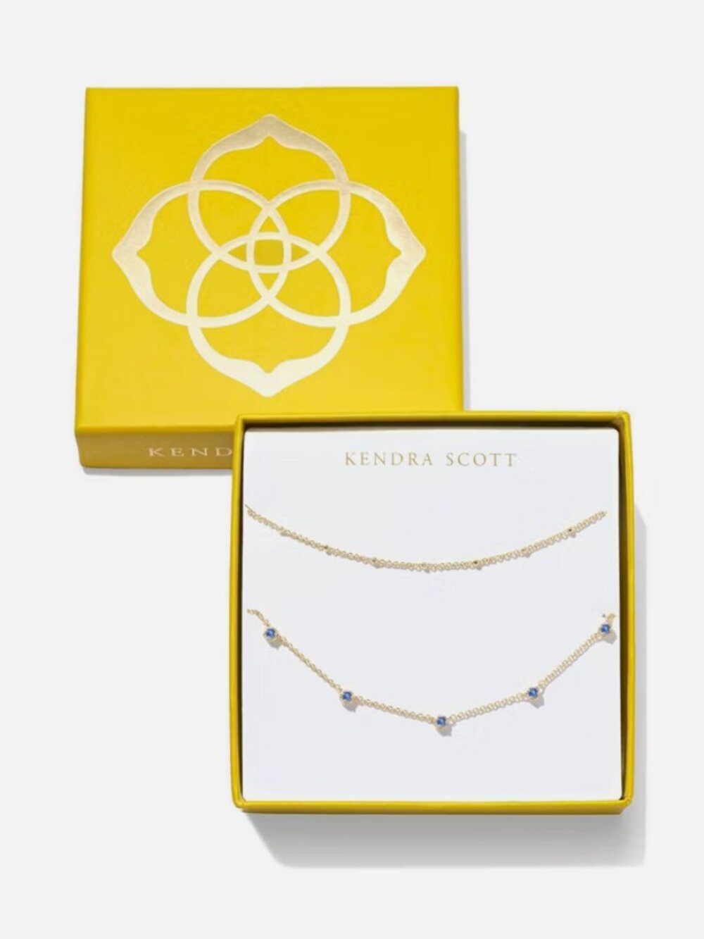 Kendra Scott Mandy Strand Necklace Set 2pc - Gold/Blue (Please be advised that s